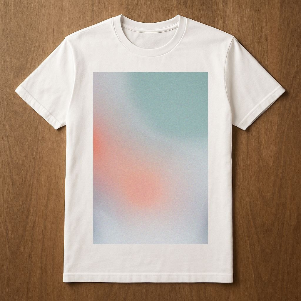 T-shirt with blurred colors